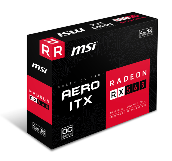 MSI Radeon RX 560 Aero ITX OC 4GB - Graphics card - Multitronic